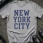 Distressed NYC University T-Shirt