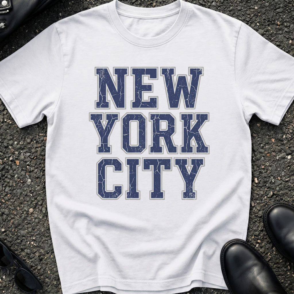 Distressed NYC University T-Shirt