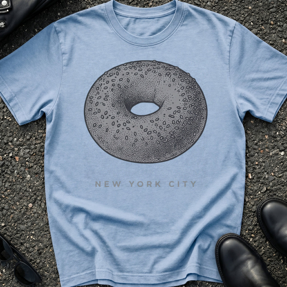 Engraved Bagel T-Shirt