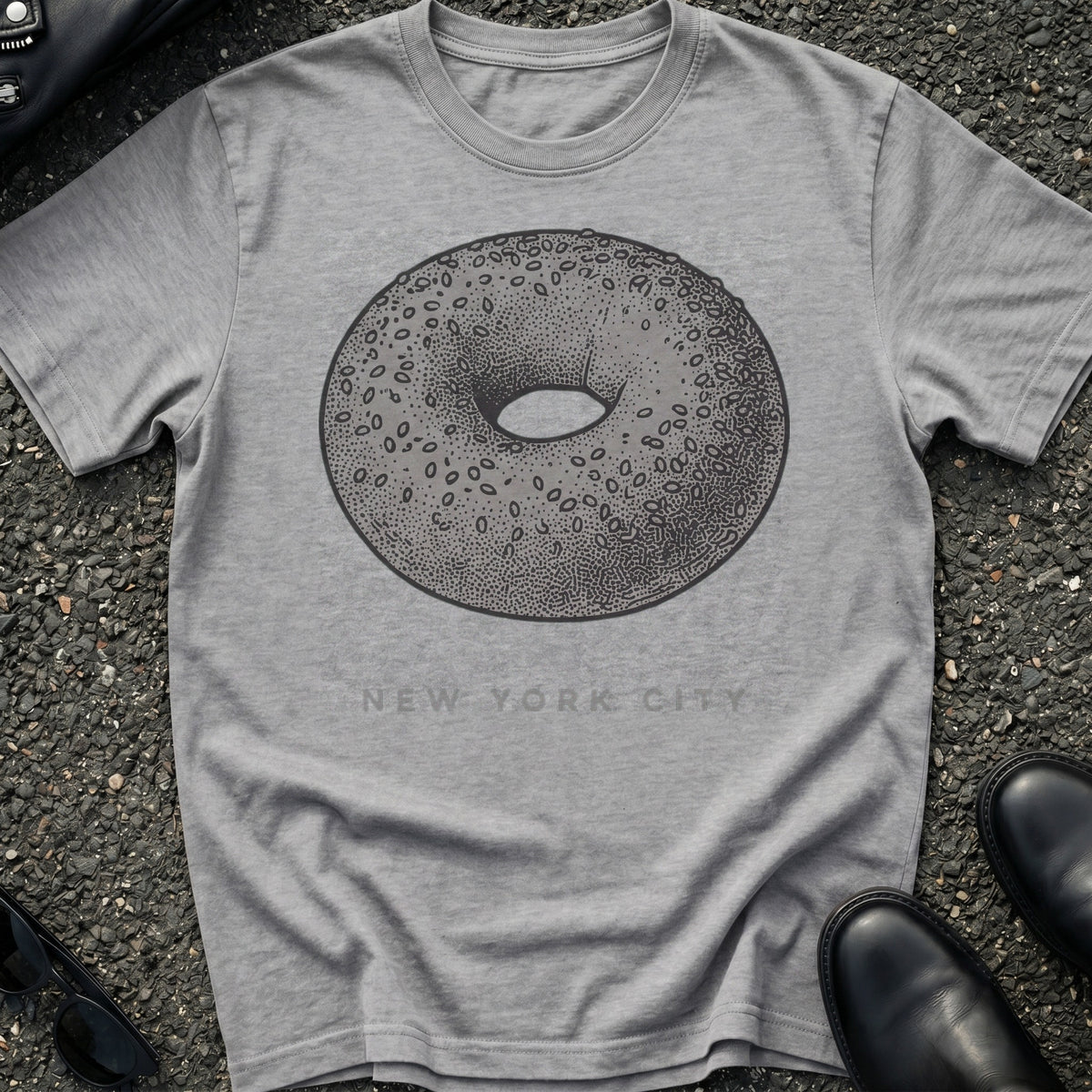 Engraved Bagel T-Shirt