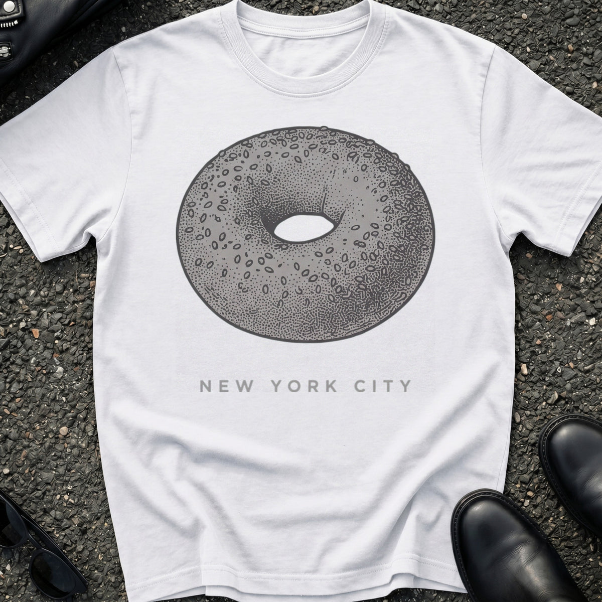 Engraved Bagel T-Shirt