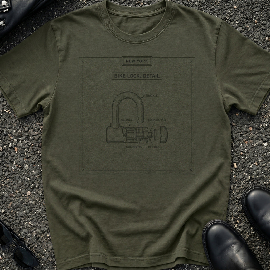 Engraved Bike Lock T-Shirt