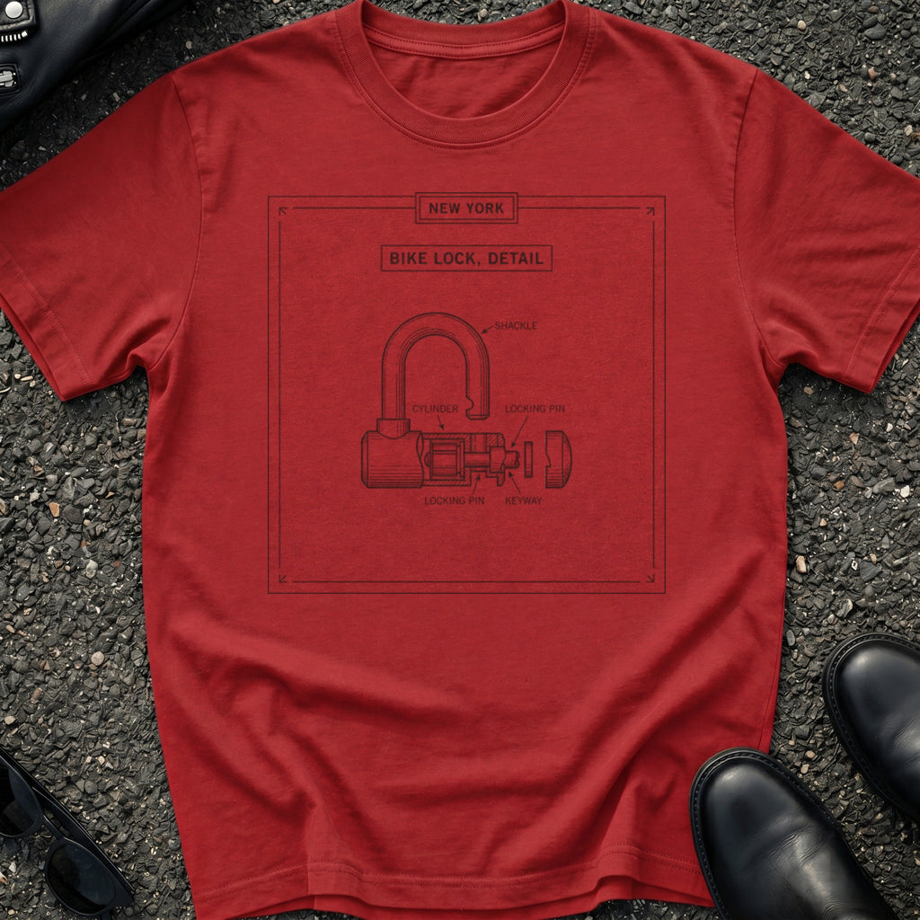 Engraved Bike Lock T-Shirt
