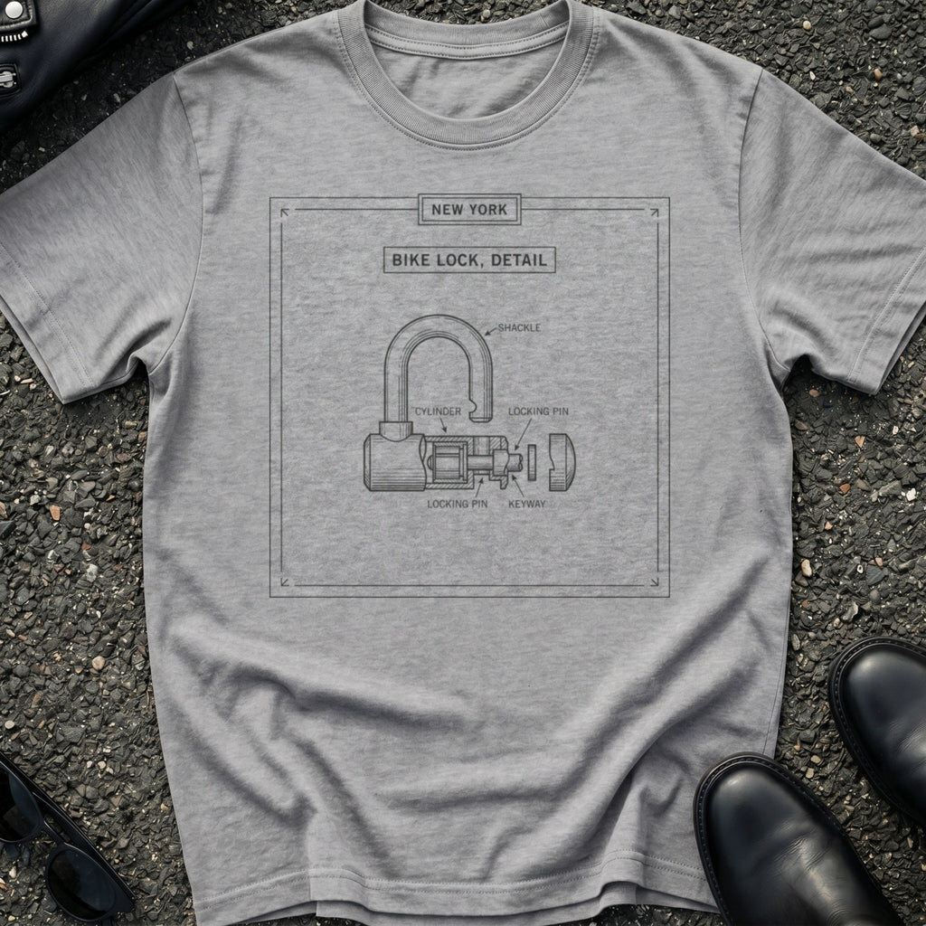 Engraved Bike Lock T-Shirt