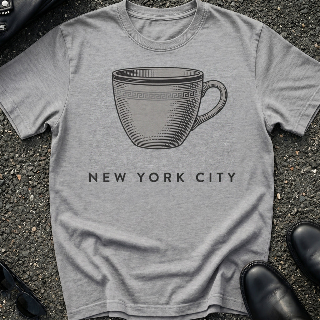Engraved Coffee Cup T-Shirt