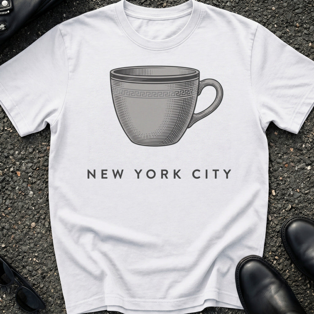 Engraved Coffee Cup T-Shirt