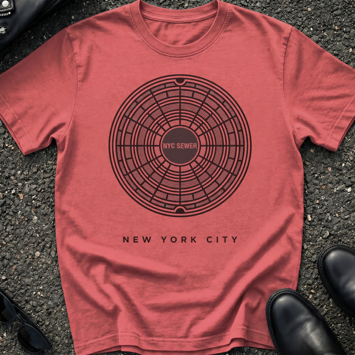 Engraved Manhole T-Shirt