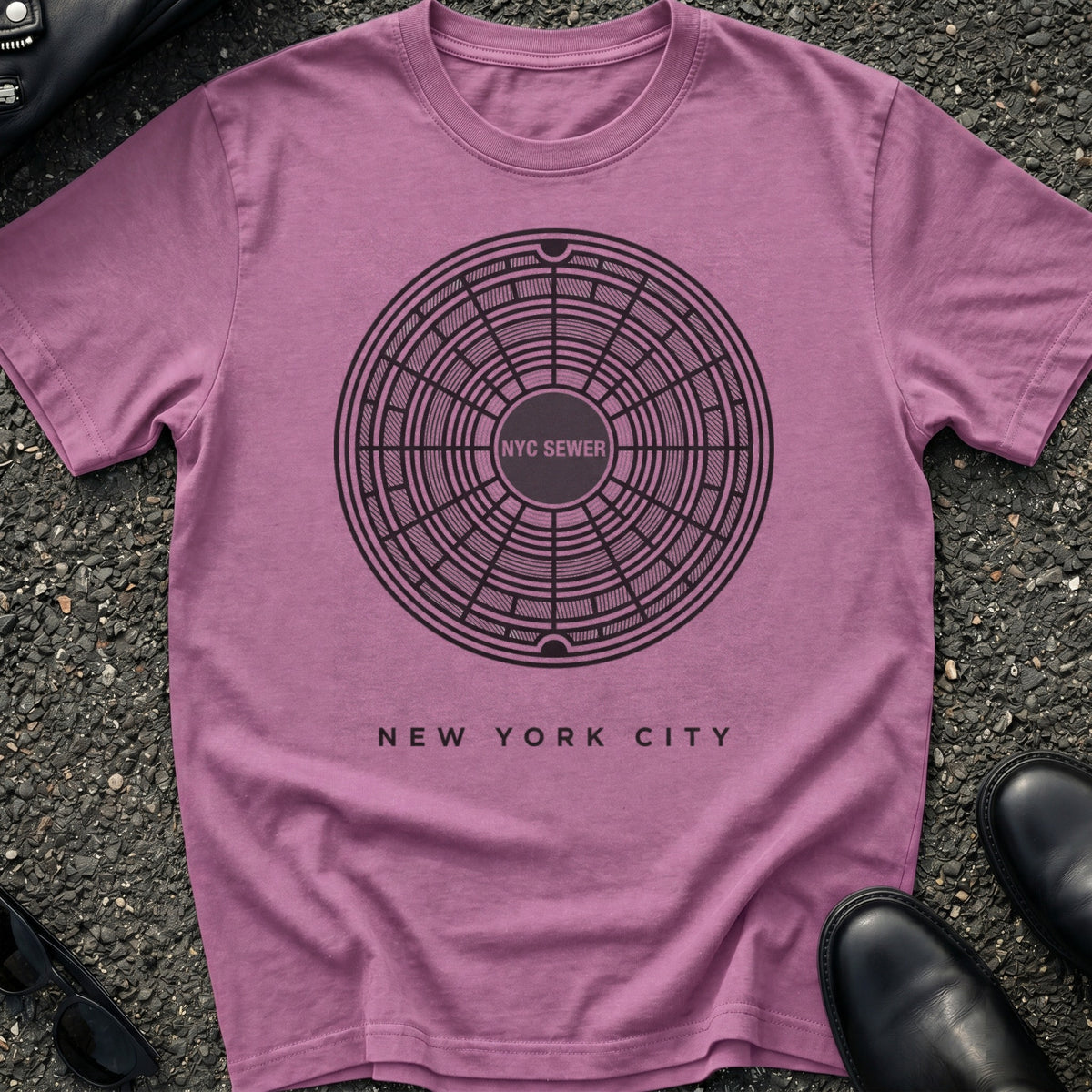 Engraved Manhole T-Shirt