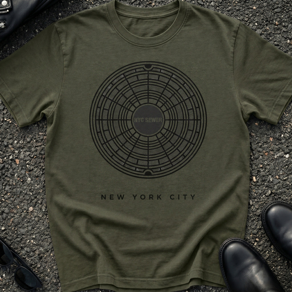 Engraved Manhole T-Shirt