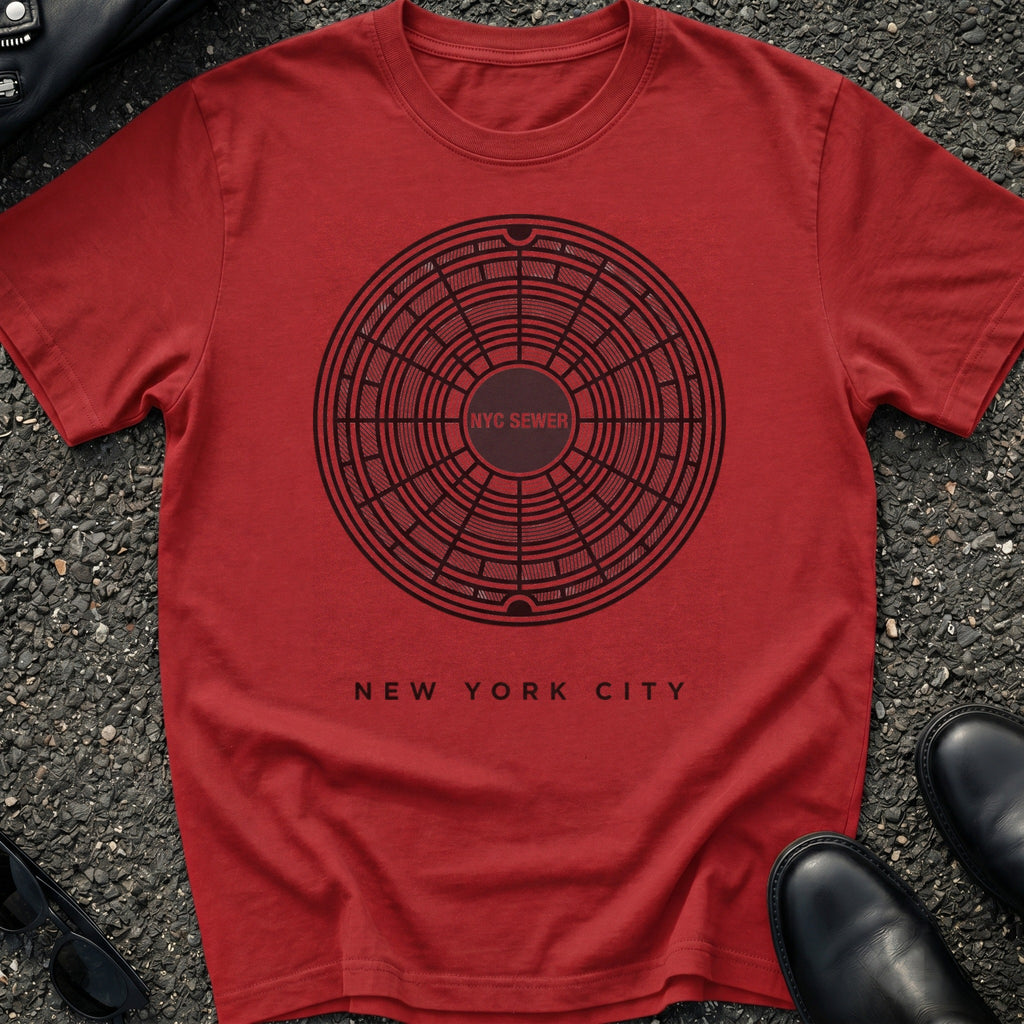 Engraved Manhole T-Shirt