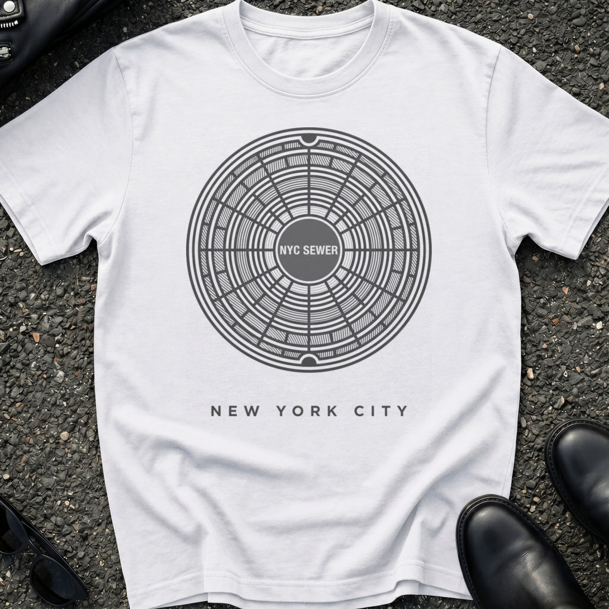 Engraved Manhole T-Shirt