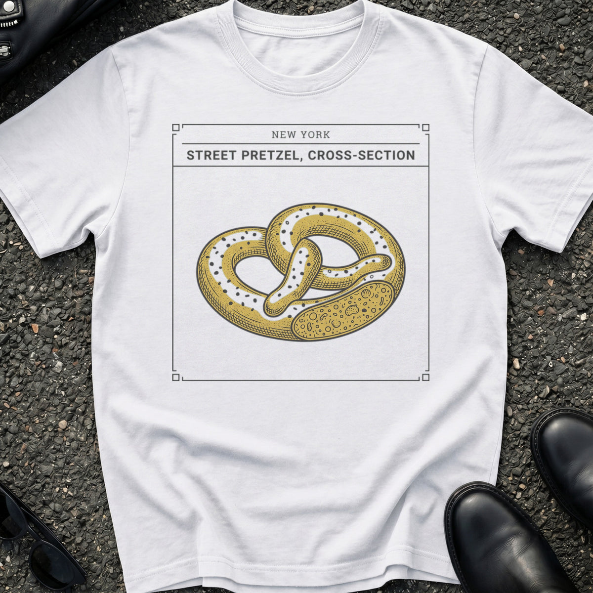 Engraved Street Pretzel T-Shirt
