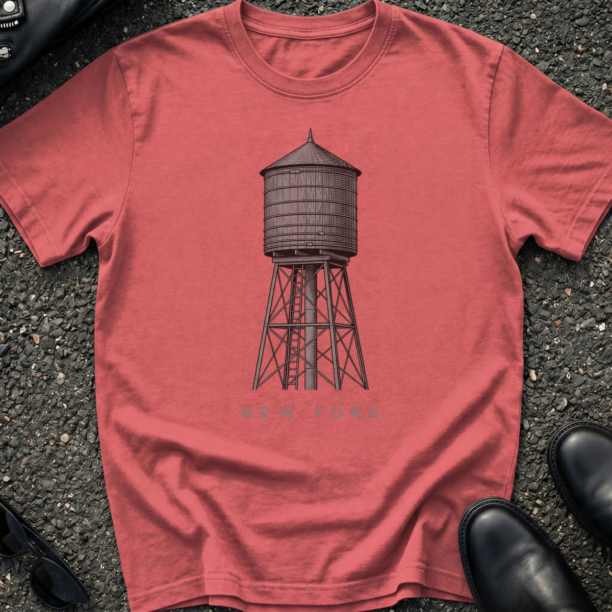 Engraved Water Tower T-Shirt