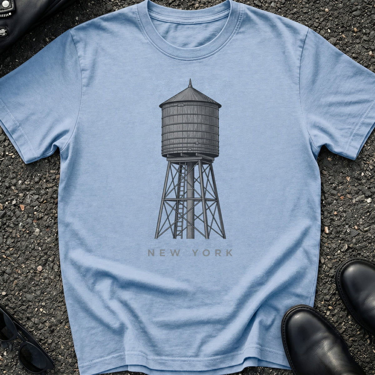 Engraved Water Tower T-Shirt