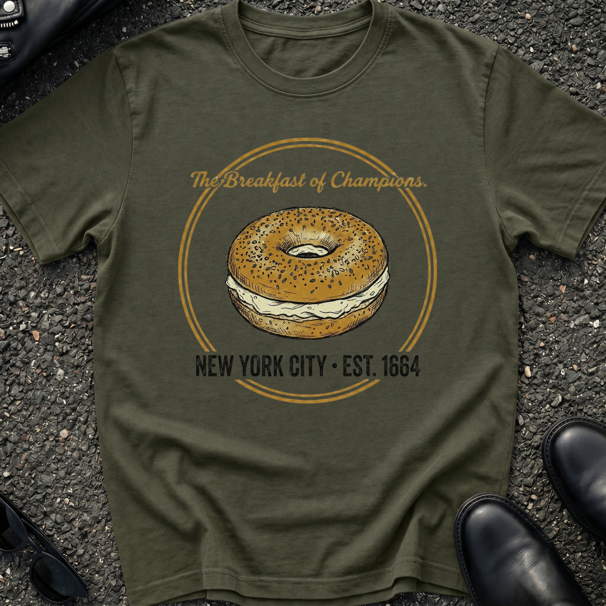Everything Bagel Breakfast of Champions T-Shirt