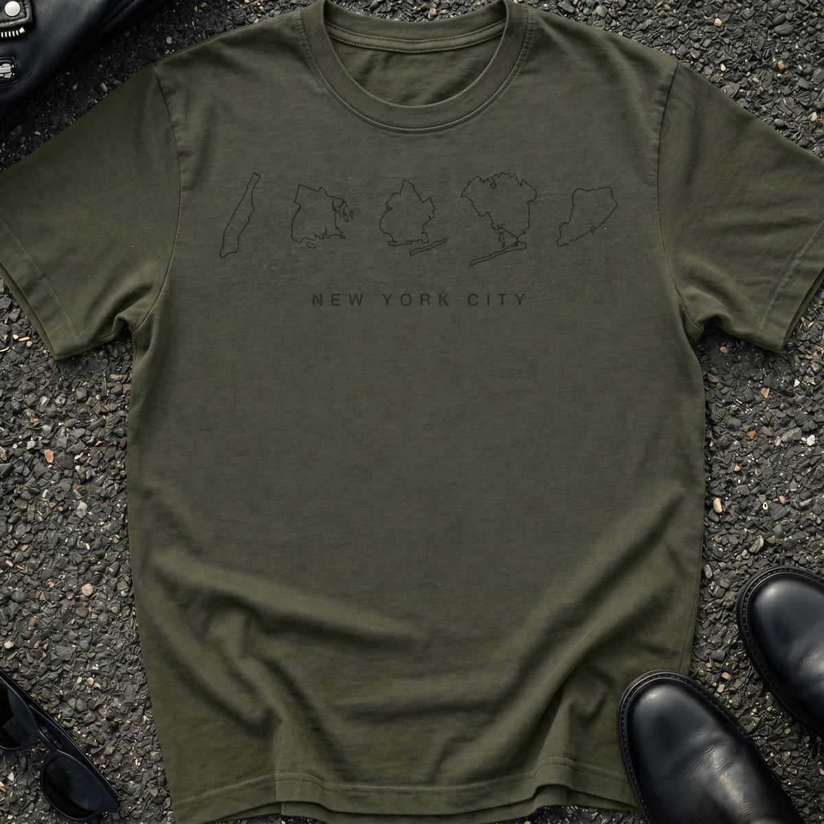 Five Borough Outlines T-Shirt