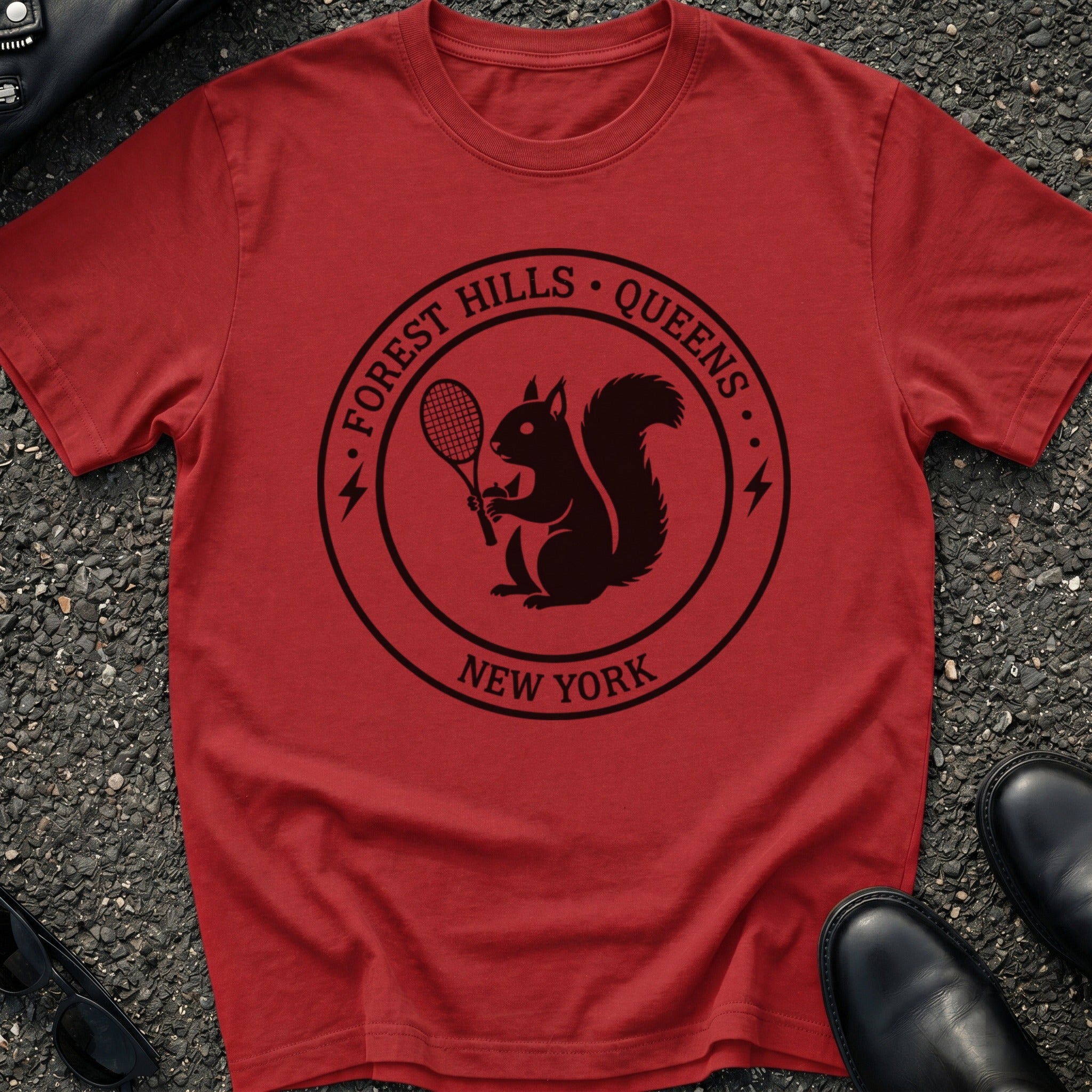 Forest Hills Tennis Squirrel 2 T-Shirt