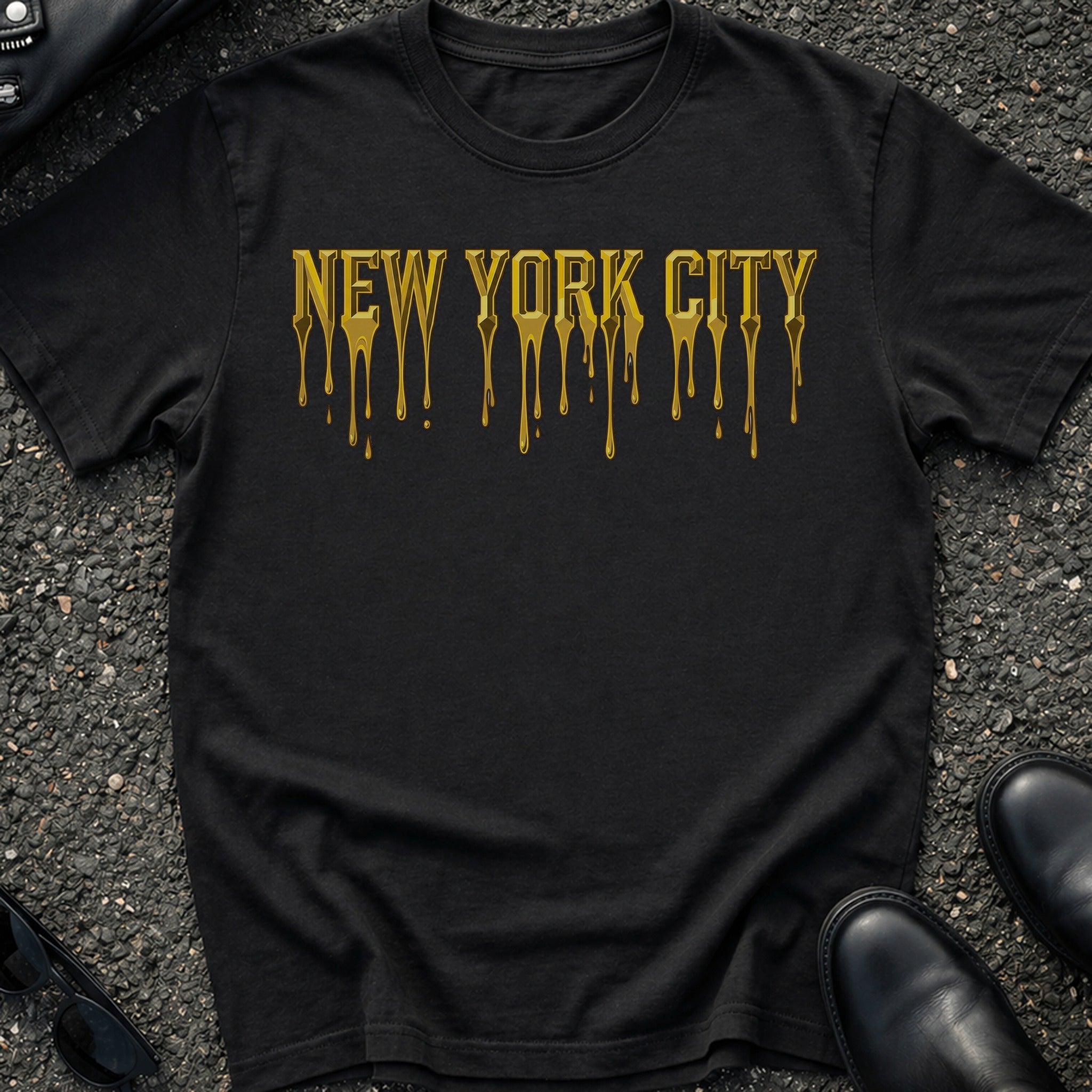 Gold Embossed T-Shirt