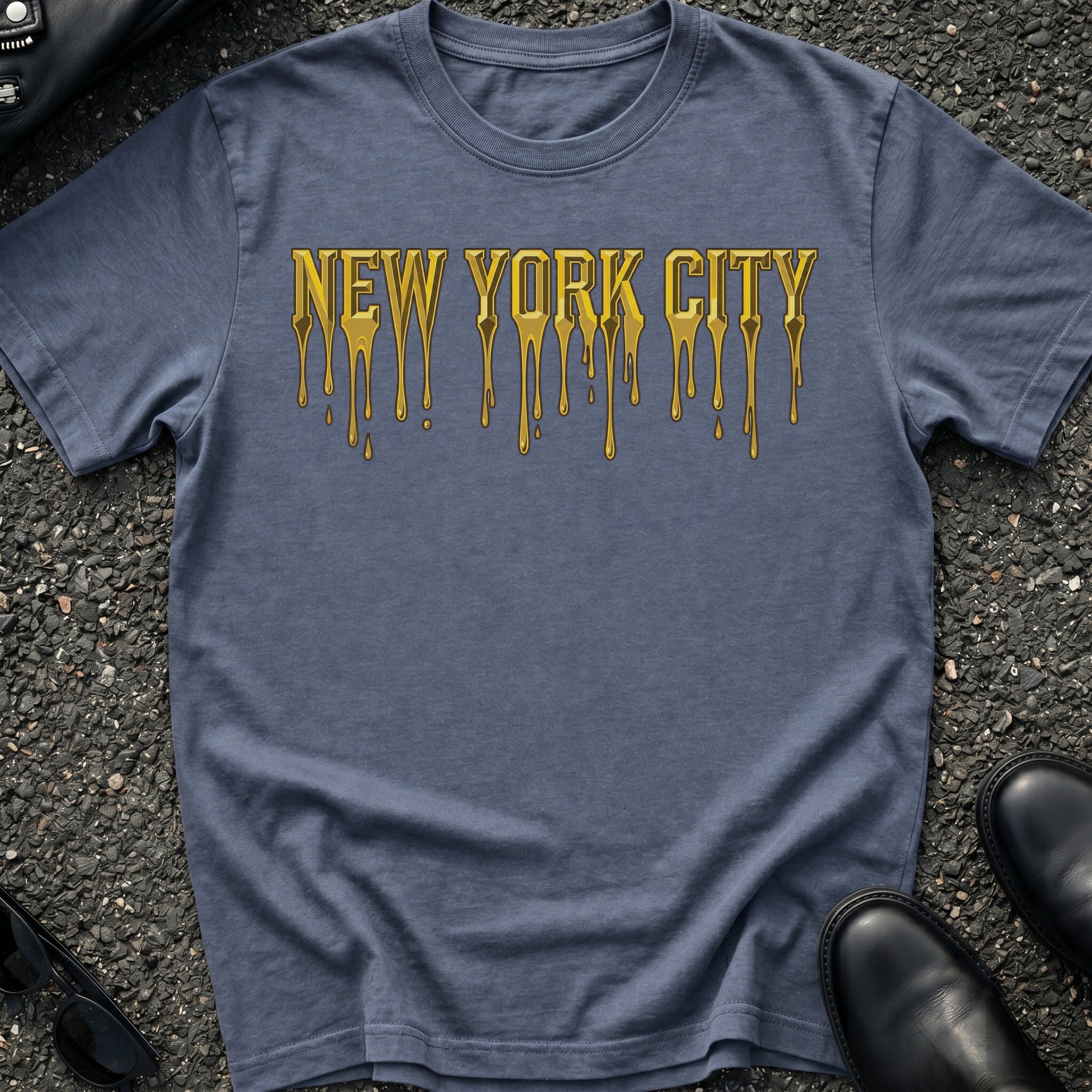 Gold Embossed T-Shirt