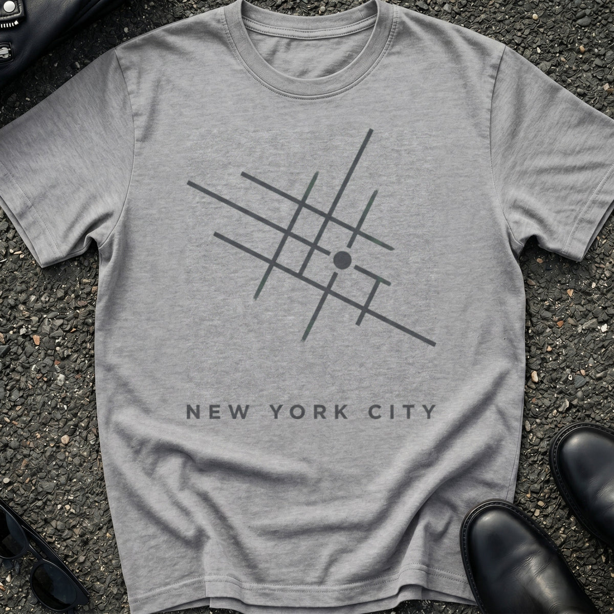 Grid Fragment T-Shirt