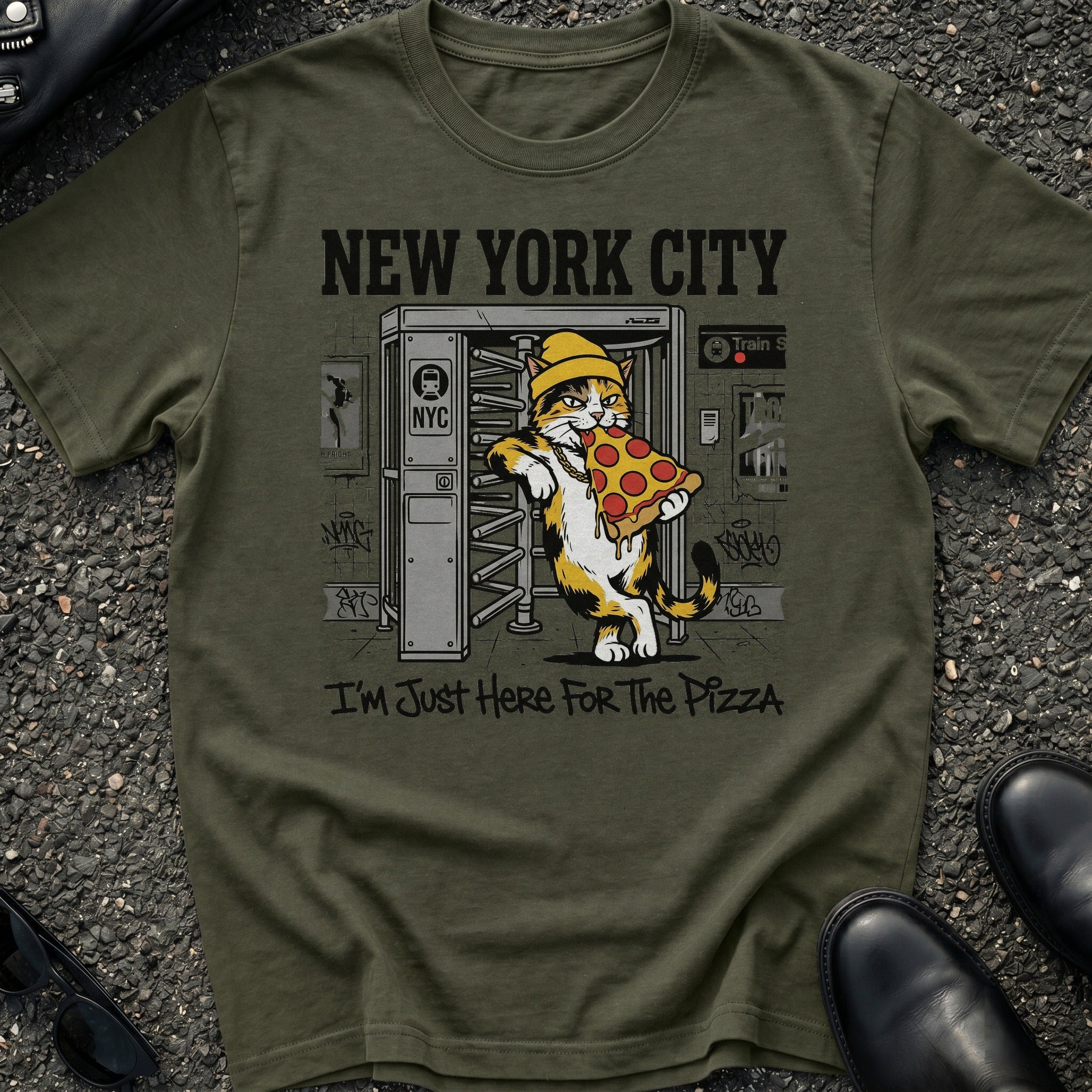 Here For Pizza T-Shirt
