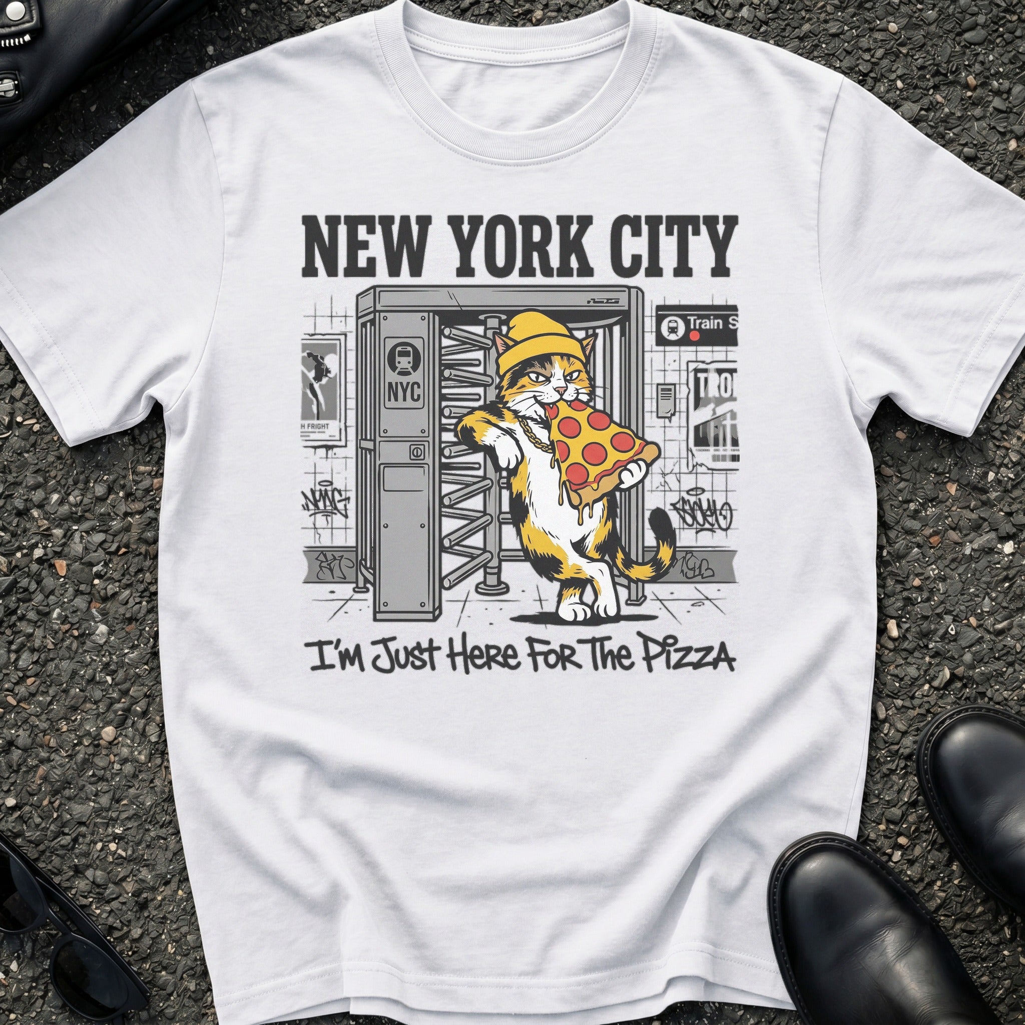 Here For Pizza T-Shirt