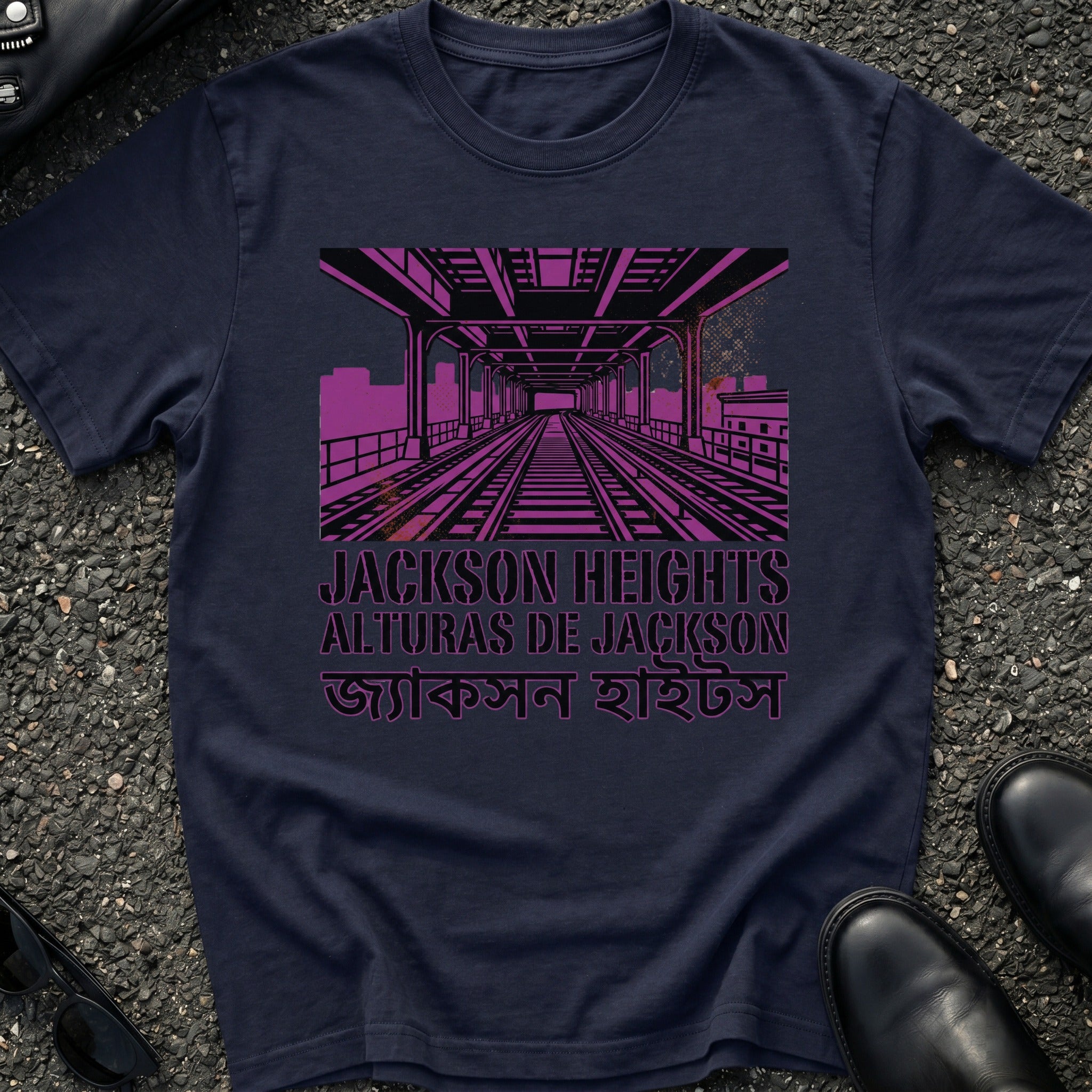 Jackson Heights Spanish-Sanskrit T-Shirt