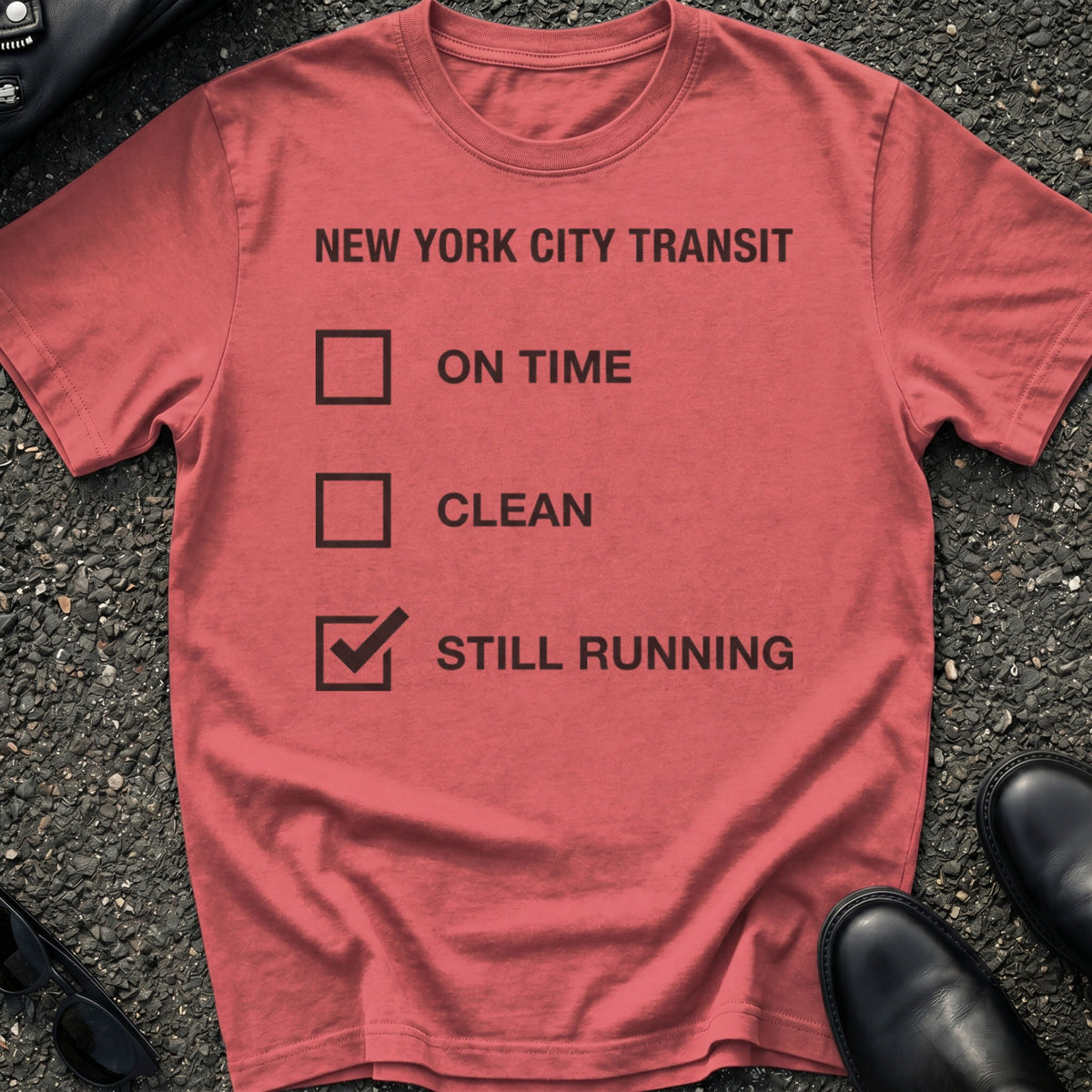 Line Check T-Shirt