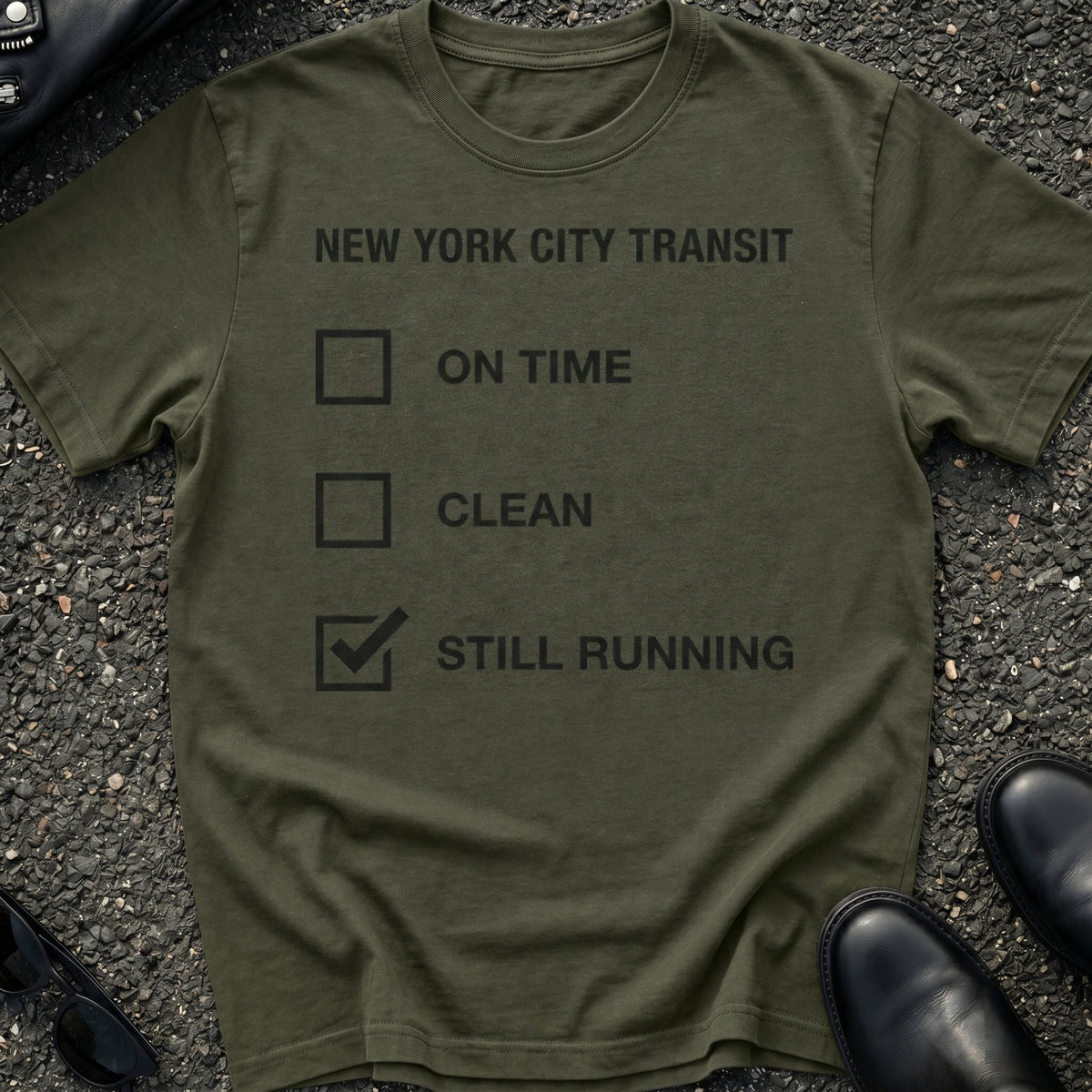 Line Check T-Shirt