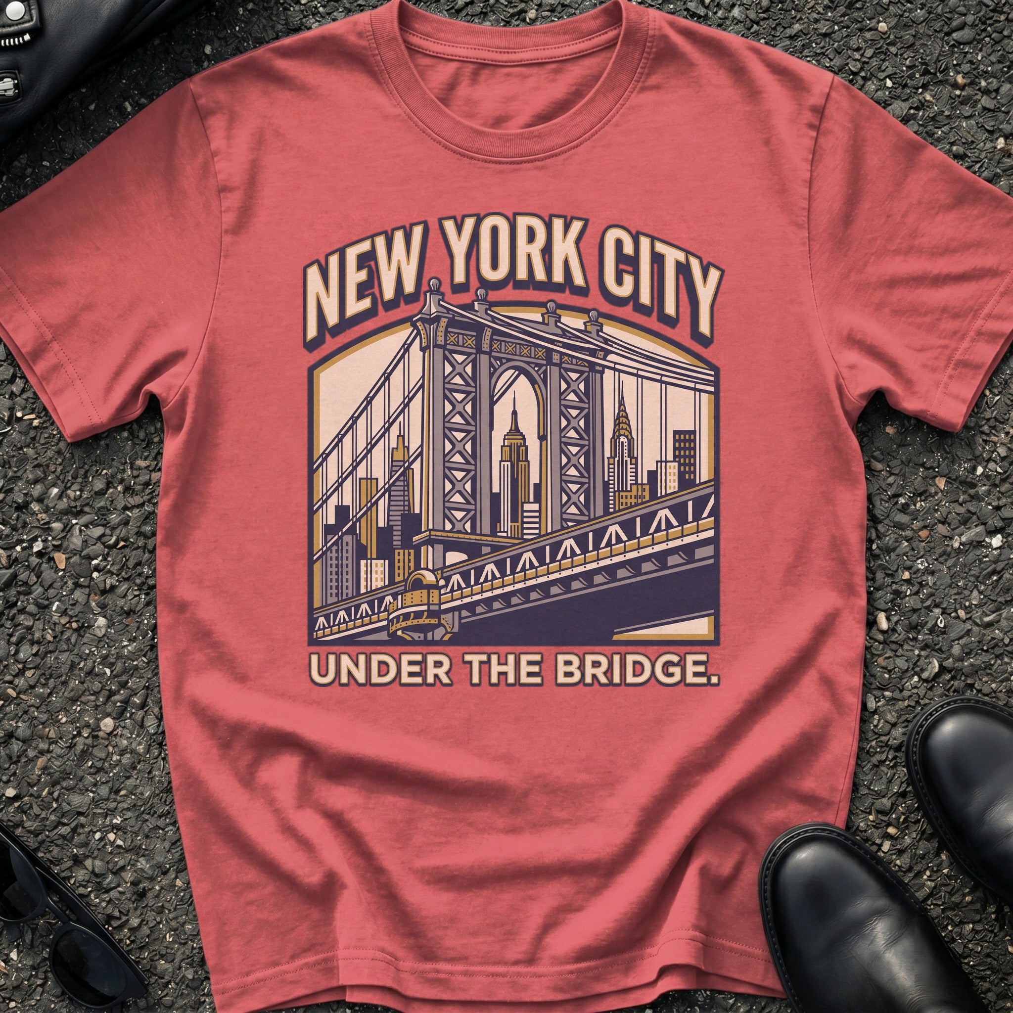 Manhattan Bridge Illo T-Shirt