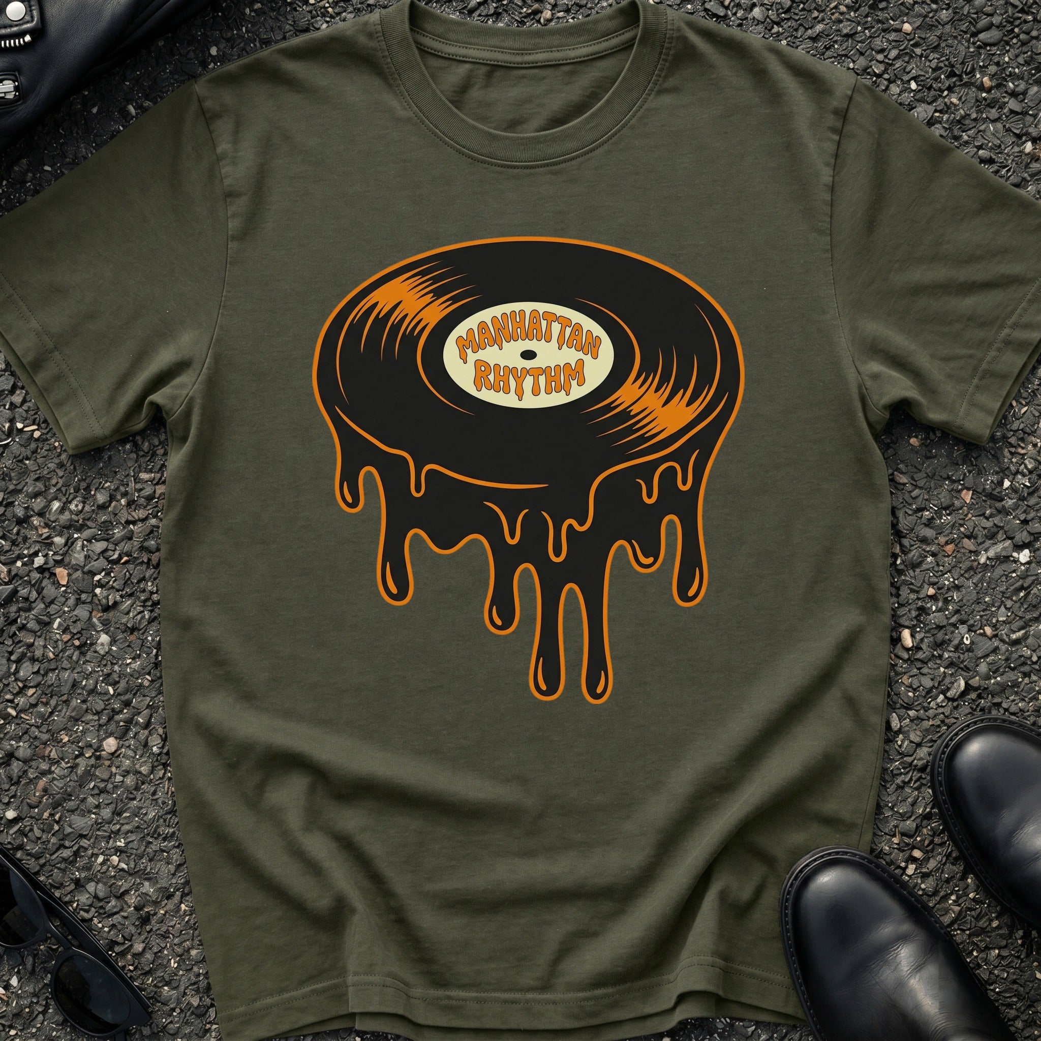 Manhattan Melting Record T-Shirt