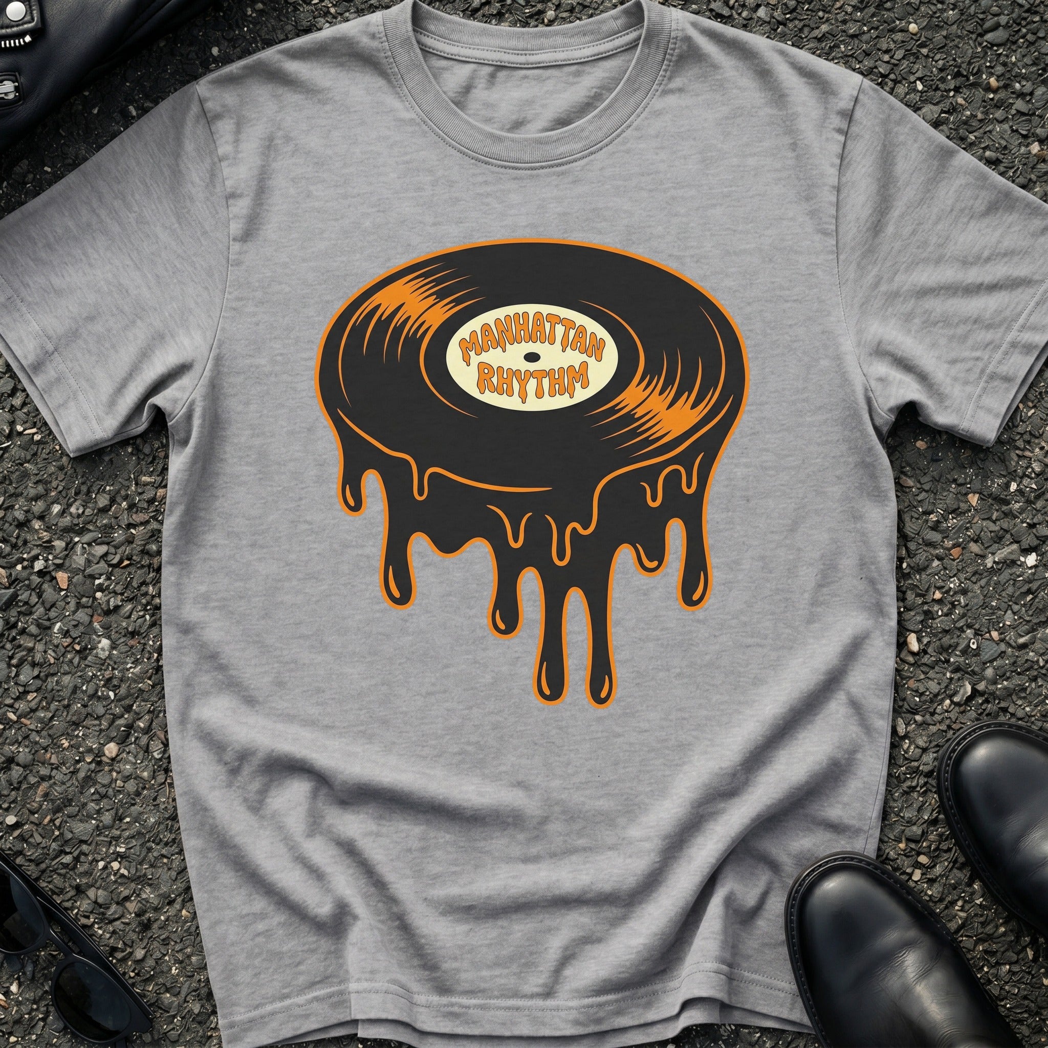 Manhattan Melting Record T-Shirt