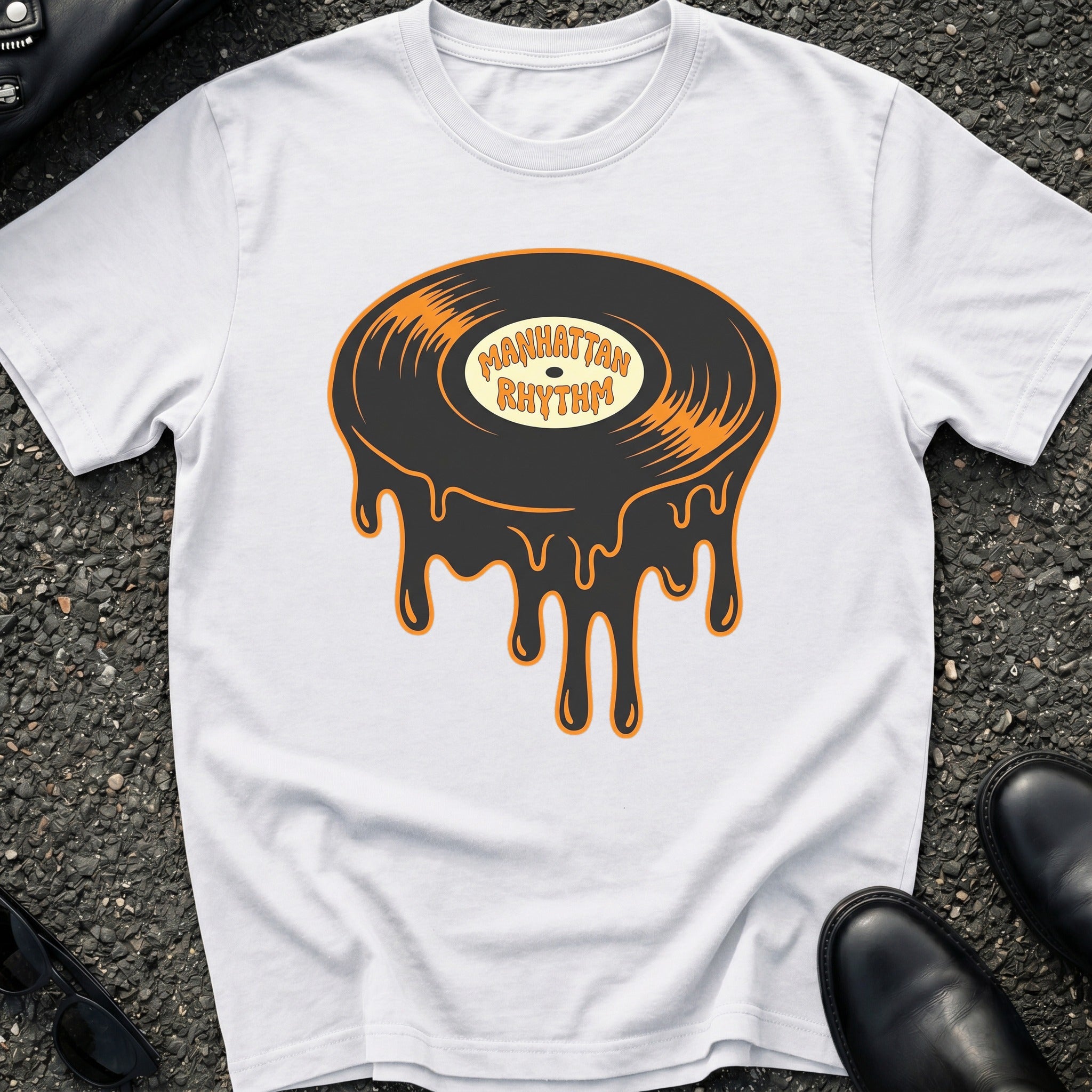 Manhattan Melting Record T-Shirt