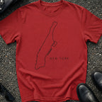 Manhattan Outline Minimal T-Shirt