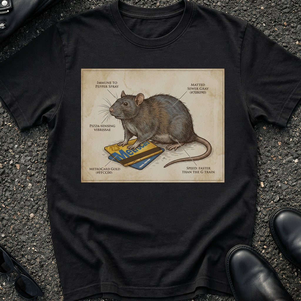 Metro Card Rat T-Shirt