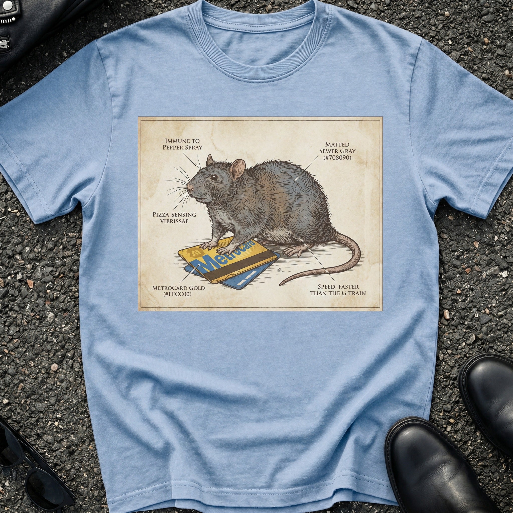 Metro Card Rat T-Shirt