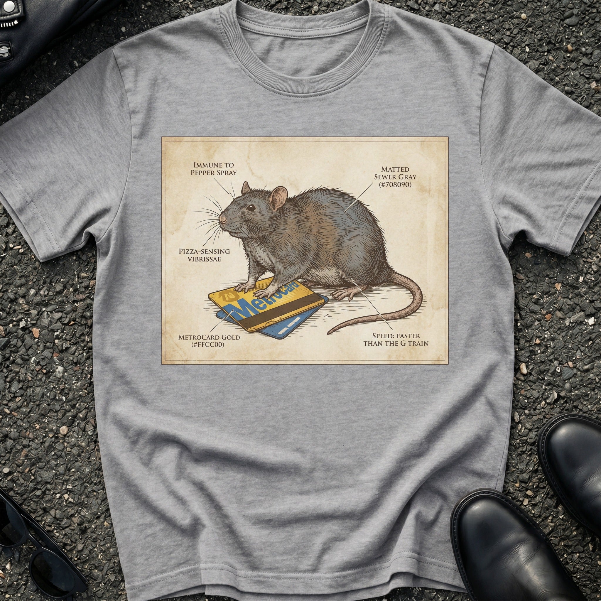 Metro Card Rat T-Shirt