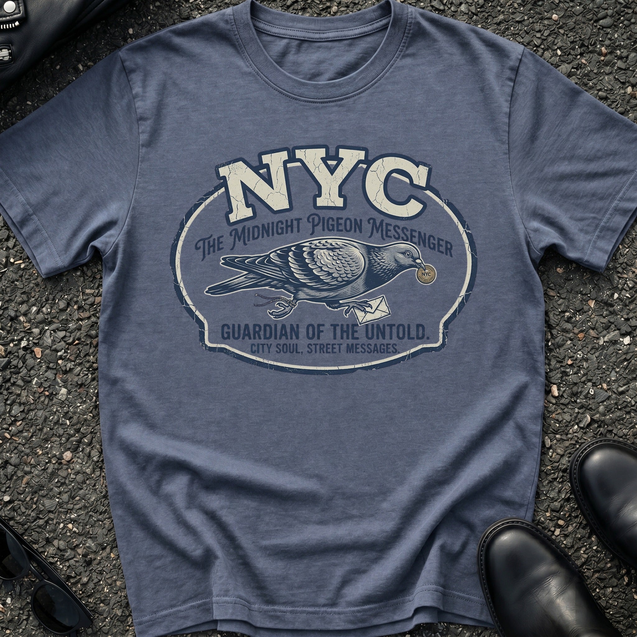 Midnight Pigeon Messenger T-Shirt
