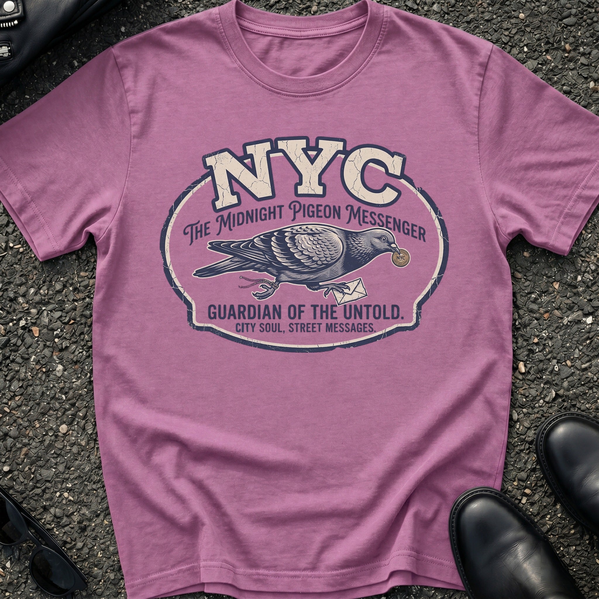 Midnight Pigeon Messenger T-Shirt