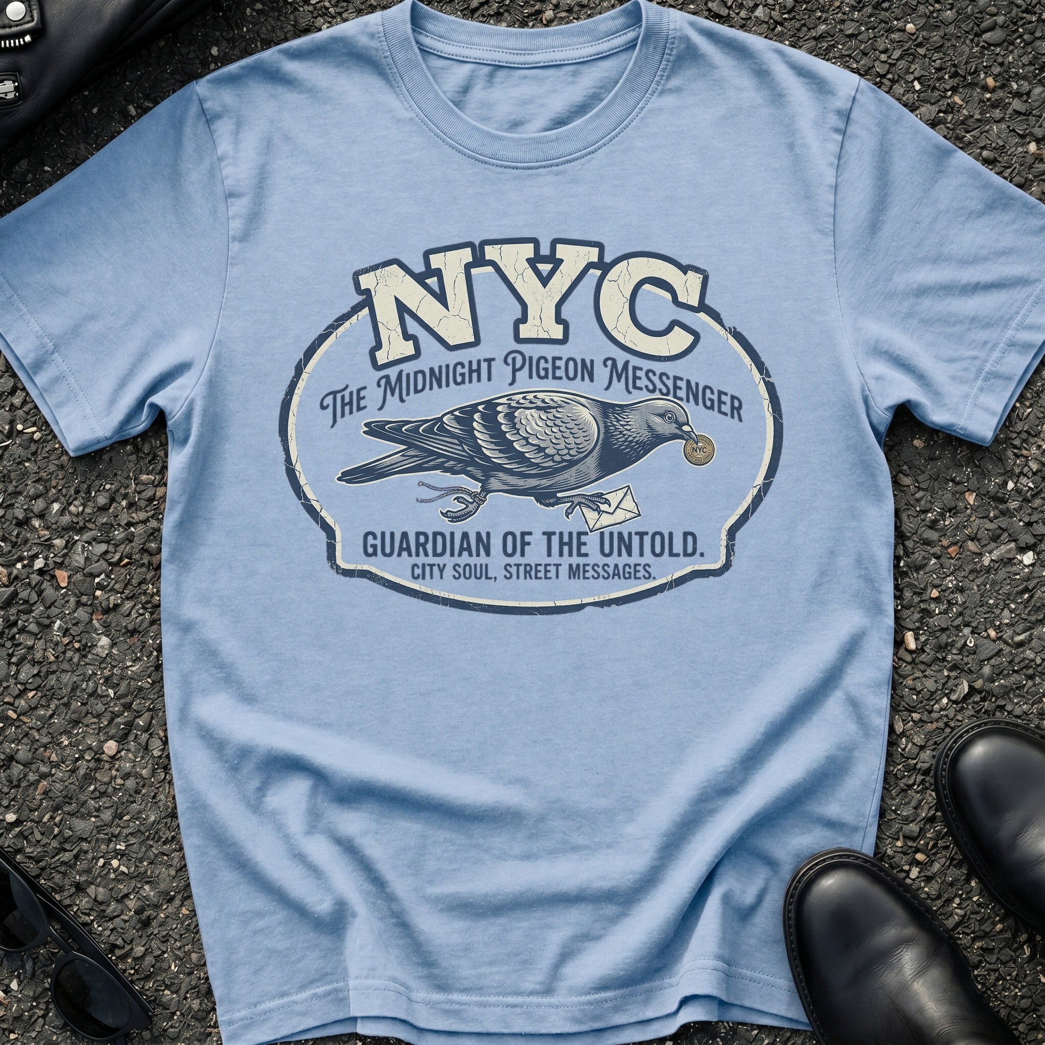 Midnight Pigeon Messenger T-Shirt