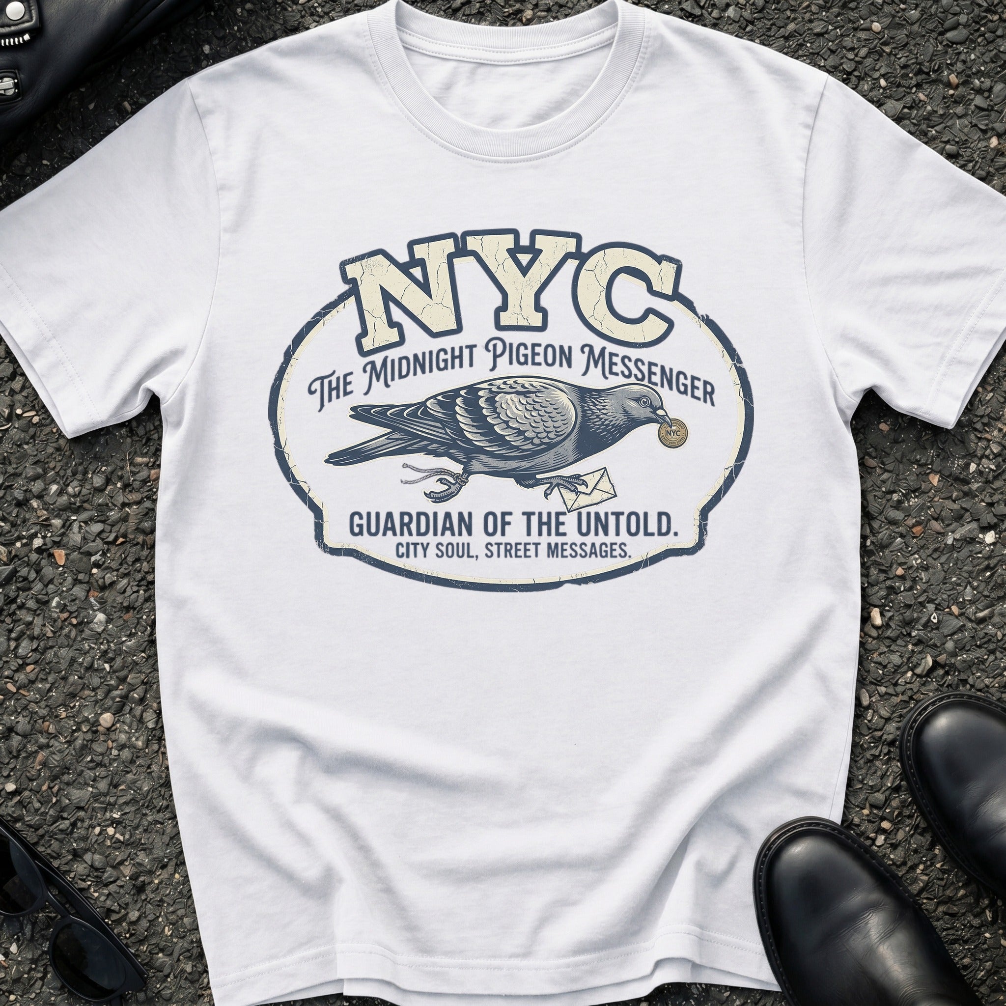 Midnight Pigeon Messenger T-Shirt