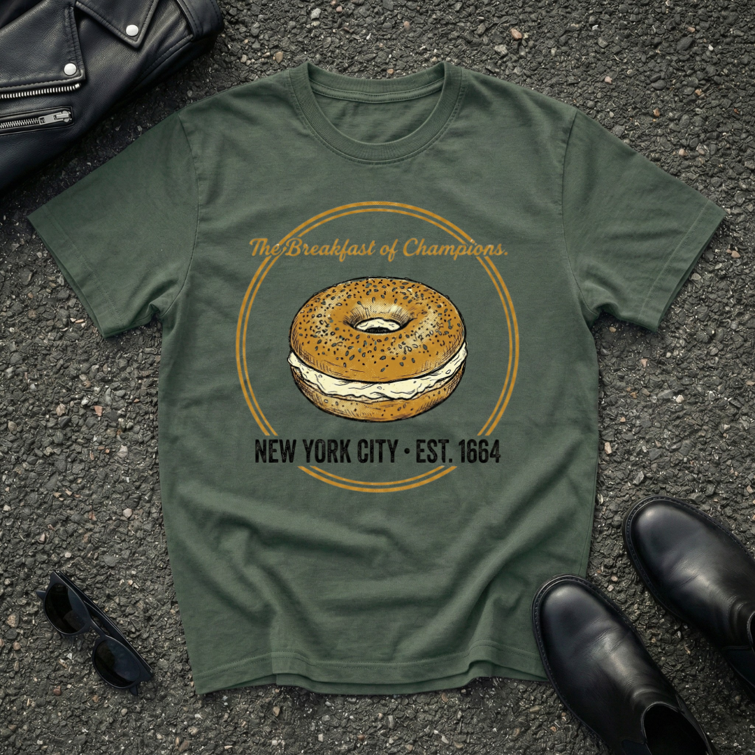 Everything Bagel Breakfast of Champions T-Shirt