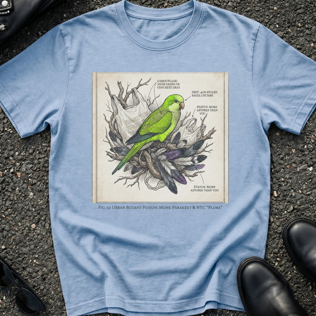 Monk Parakeet Nest Astoria T-Shirt