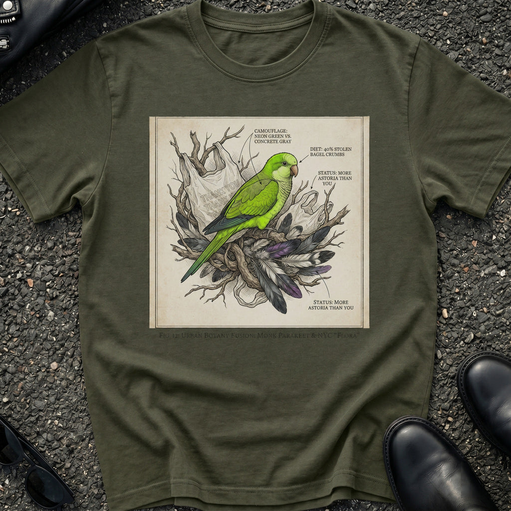 Monk Parakeet Nest Astoria T-Shirt