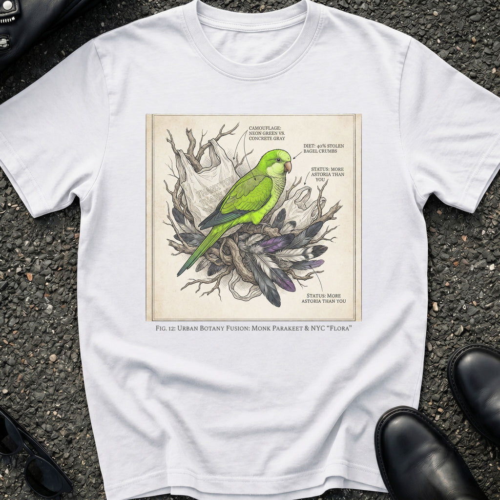 Monk Parakeet Nest Astoria T-Shirt