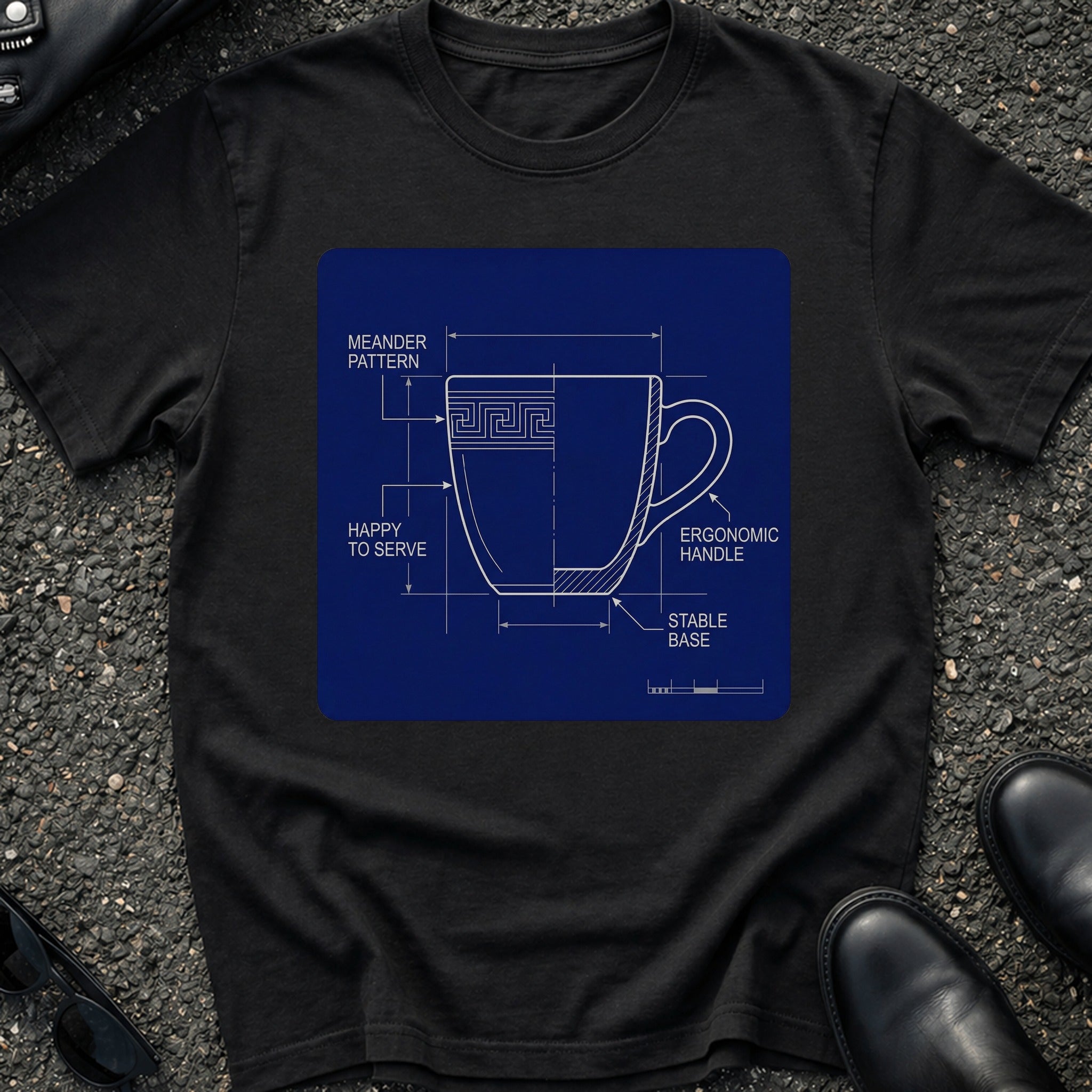 NYC Coffee Blueprint T-Shirt
