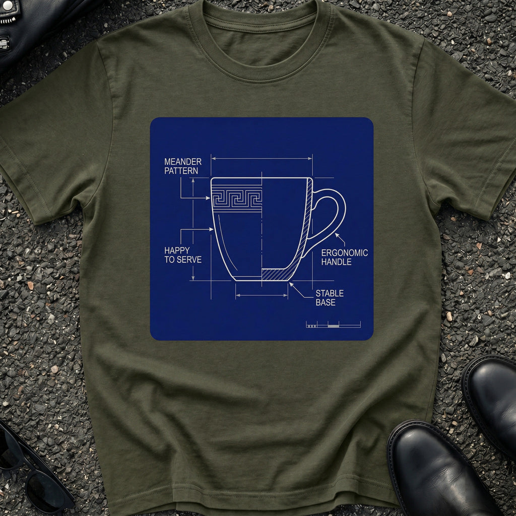 NYC Coffee Blueprint T-Shirt