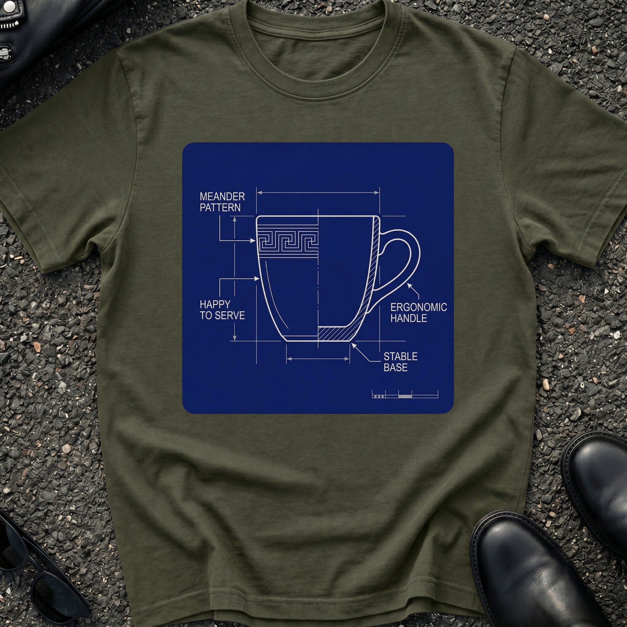 NYC Coffee Blueprint T-Shirt