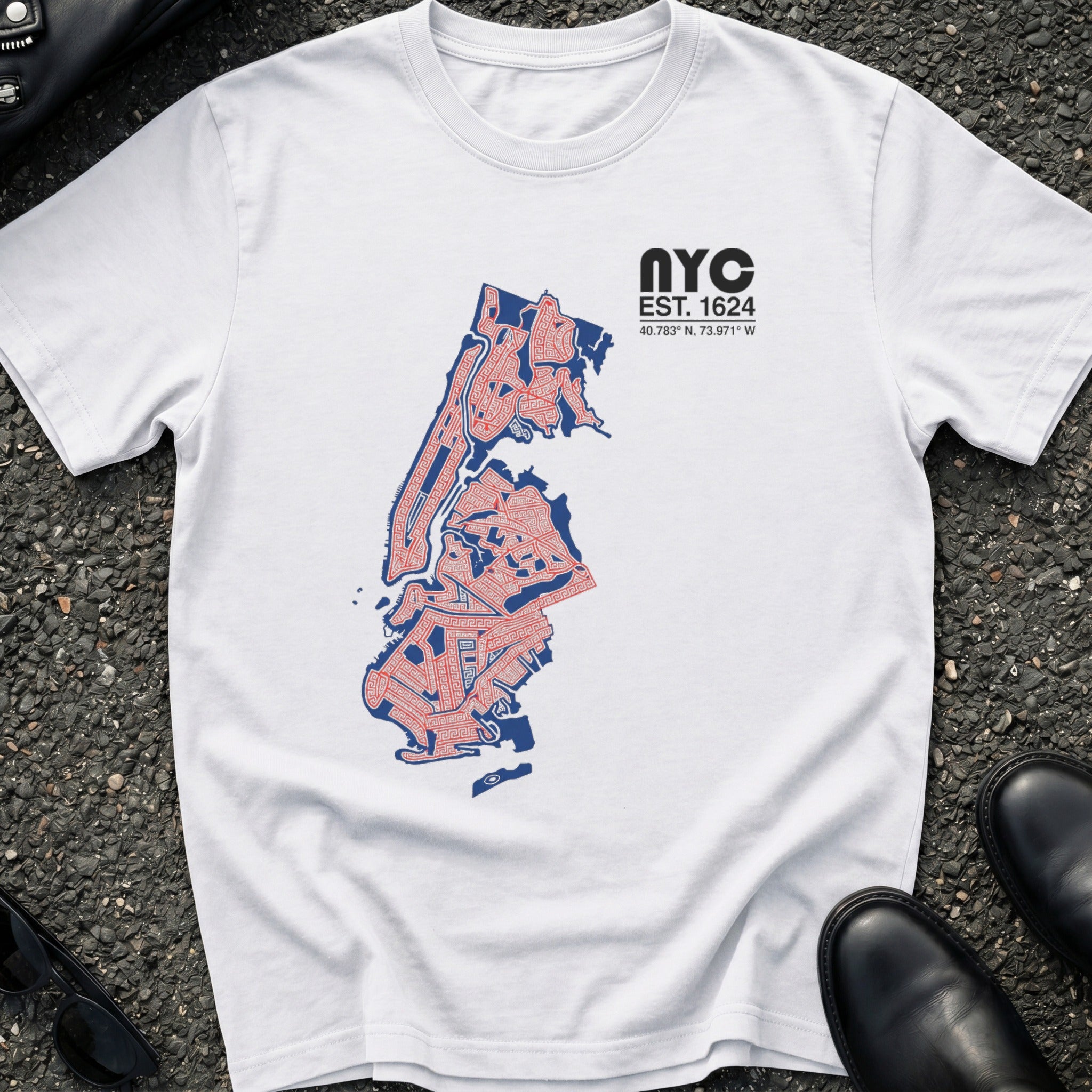NYC Greek Pattern Boroughs T-Shirt