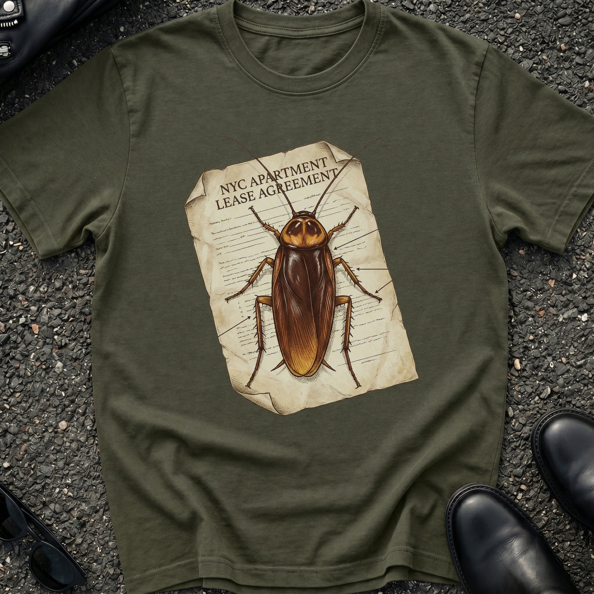 NYC Lease Agreement Roach T-Shirt